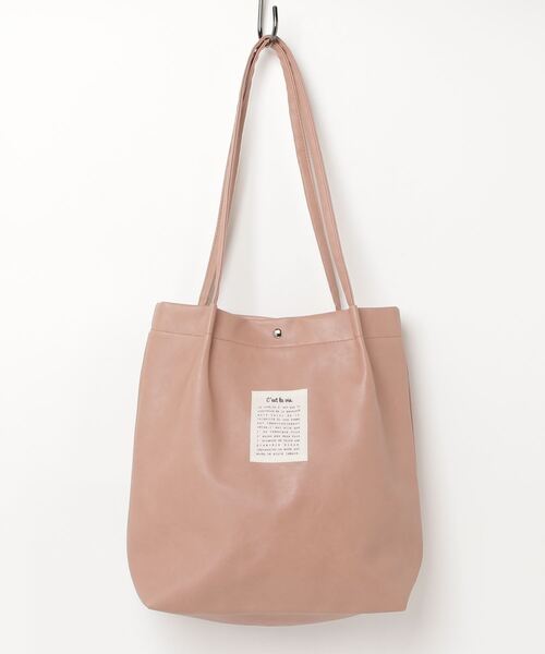 FUNALIVE トートバッグ 合皮ハンドルタックトートバッグ