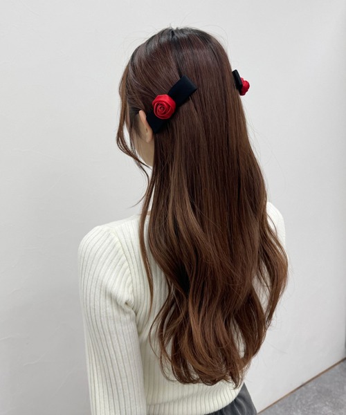 Heather（ヘザー） ヘアクリップ ローズバレッタ 232910 : ZOZOTOWN
