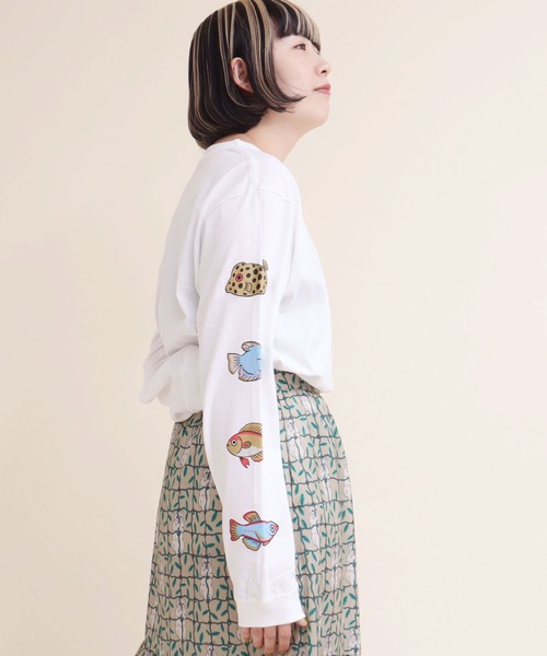 didizizi Tシャツ didizizi tシャツ _振り向きワンコ ロンT レディース : ZOZOTOWN