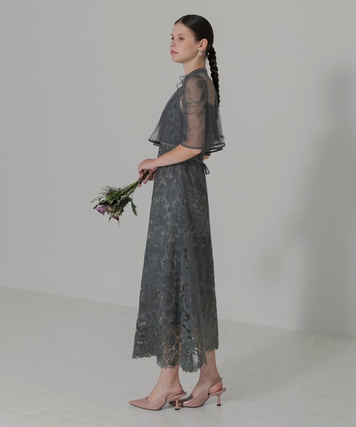 保障できる 「Leja」 Leja キャミソールワンピース グレー MEDIUM ワンピース