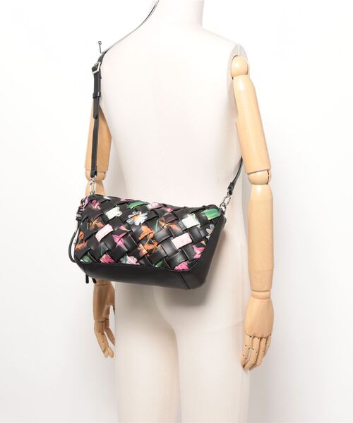Desigual ハンドバッグ 花柄 ショルダーバッグ ブラック