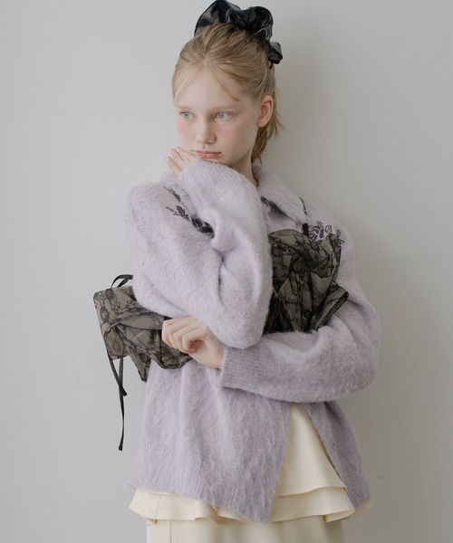 VIOLETTA（ヴィオレッタ） ウェーブフリルレースビスチェ レディース