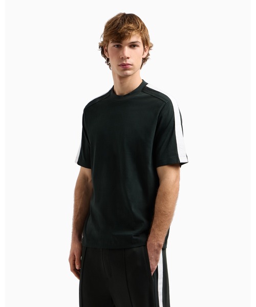 tシャツ 「A|X アルマーニ エクスチェンジ」ロゴテープ 半袖クルーネックTシャツ/REGULAR+ メンズの画像