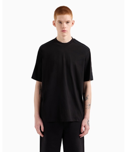 tシャツ 「A|X アルマーニ エクスチェンジ」ロゴテープ 半袖クルーネックTシャツ/REGULAR+ メンズの画像