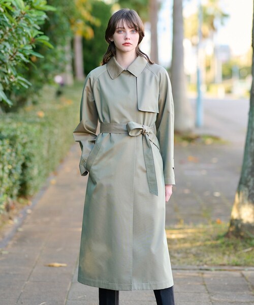 【ほぼ新品】DRESSTERIOR ドレステリア　トレンチコート　ネイビー DRESSTERIOR（ドレステリア） トレンチコート コート 「ウォッシャブル