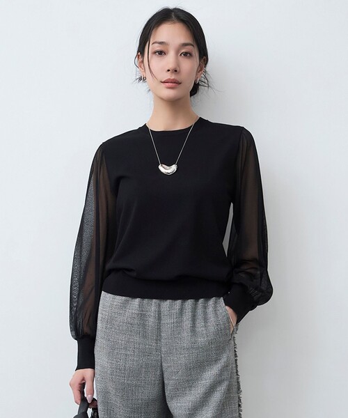 専用です　ICB　クロスコンビ シアースリーブニット ICB（アイシービー） ニット セーター クロスコンビ シアースリーブ