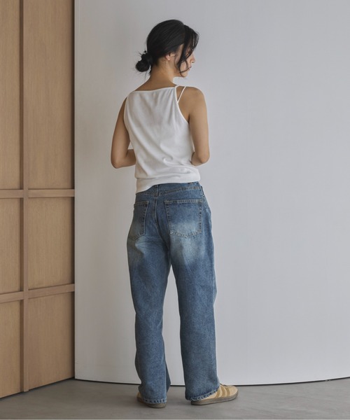 アメスリキャミトップ MIZUKI HANAYAMA NAVE】アメスリキャミトップ MIZUKI HANAYAMA ネイビー