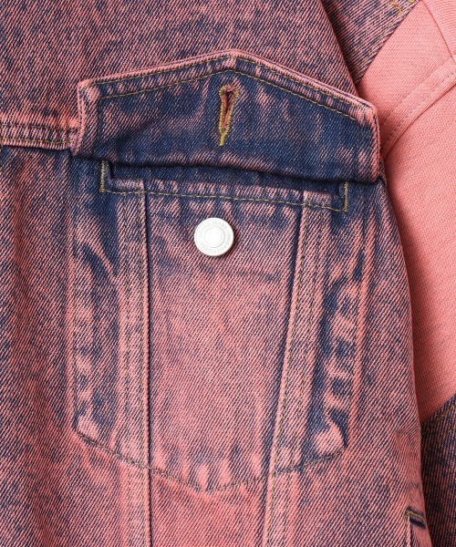 atmos girls コート アウター atmos pink Denim Docking Jacket