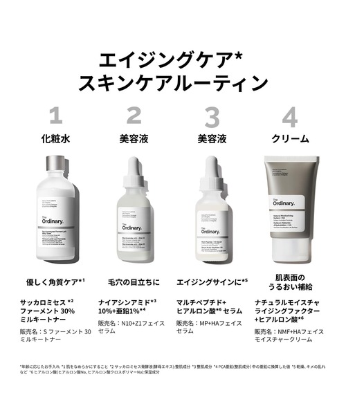 未開封品:The Ordinary エイジサポートセット(MP美容液のセット) The Ordinary（ジ オーディナリー） 美容液 オイル クリーム MP+HA