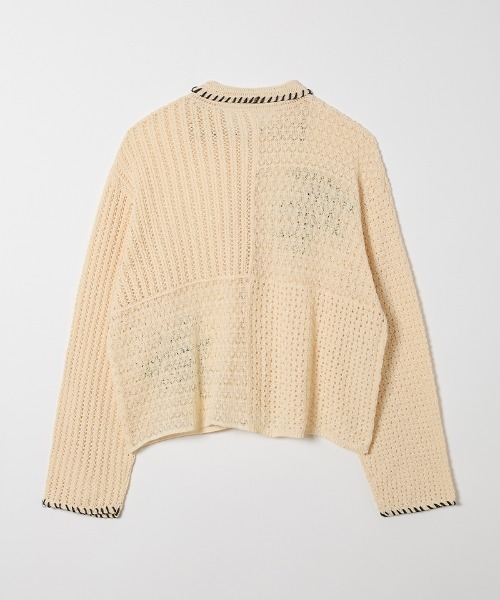 leinwande カーディガン Olive Crochet Shirts レディース
