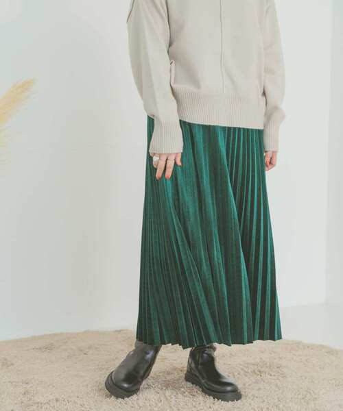 「ITEMS URBANRESEARCH」 プリーツスカート FREE ライトベージュ レディース_画像6