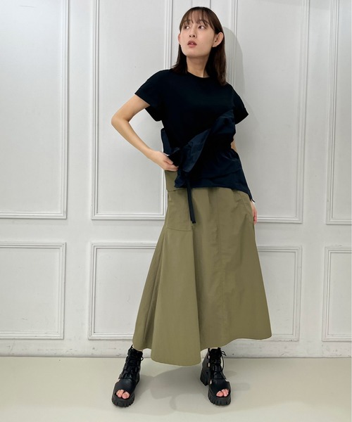 AVIE ワンピース AVIE ワンピース カバーデザインミリタリーカットワンピース