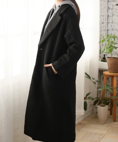 「Doula Doula」 チェスターコート FREE ブラック レディース_画像2
