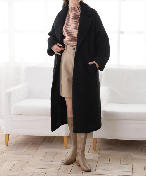 「Doula Doula」 チェスターコート FREE ブラック レディース_画像3
