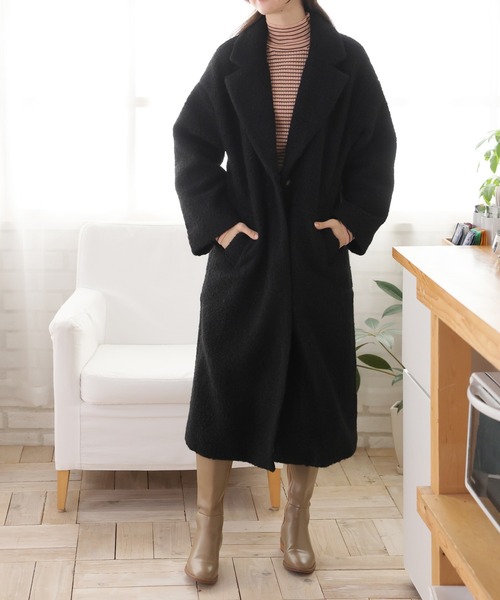 「Doula Doula」 チェスターコート FREE ブラック レディース_画像4