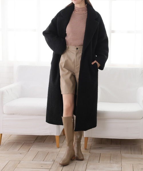 「Doula Doula」 チェスターコート FREE ブラック レディース_画像5