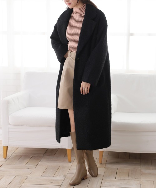 「Doula Doula」 チェスターコート FREE ブラック レディース_画像6
