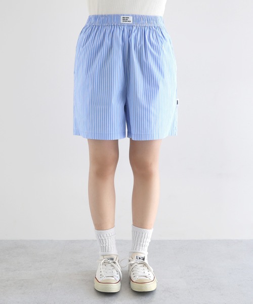 ANME パンツ 「新色追加」ストライプイージーショートパンツ