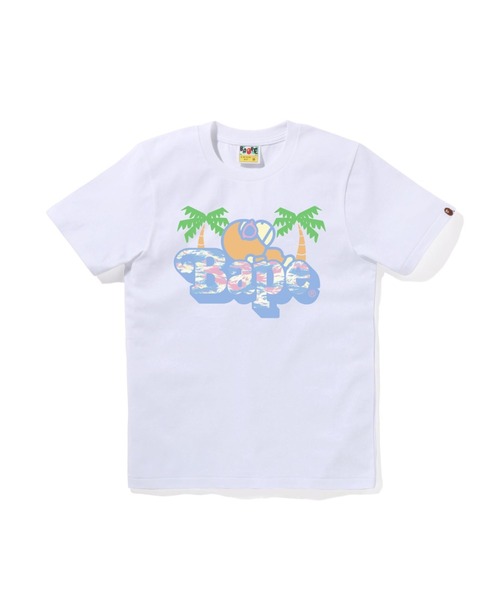 A BATHING APE（アベイシングエイプ） tシャツ 半袖 PALM TREE PATTERN