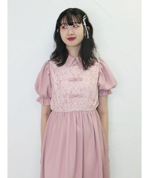 jouetie（ジュエティ） ワンピース レースドッキングチャイナ