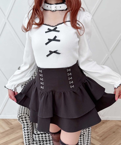 MA*RS（マーズ） tシャツ 半袖 ハートベルト付きテレコトップス