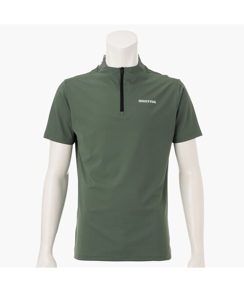 BRIEFING tシャツ MEN'S NECK LOGO HALFZIP SHIRT メンズ