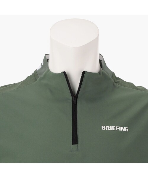BRIEFING tシャツ MEN'S NECK LOGO HALFZIP SHIRT メンズ