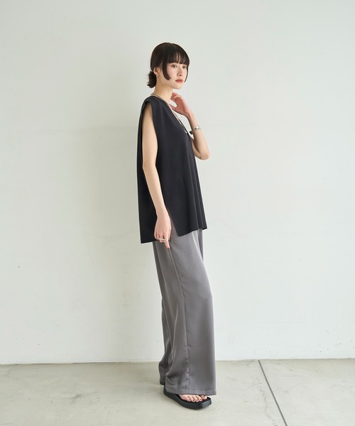 meilmada ベスト ジレ 深Vネックニットベスト レディース : ZOZOTOWN