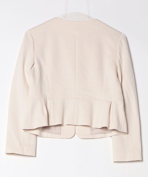 ❤新品❤TOCCA ホワイト ノーカラージャケット M TOCCA 「TOCCA」 ノーカラージャケット 0 ホワイト レディース