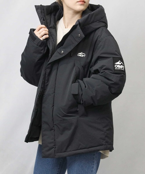   ブラック ダウンジャケット サイズXS CAMP7（キャンプセブン） ダウンジャケット M ブラック レディース