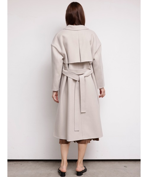 [TONAL] пальто с отложным воротником 38 мокка женский 