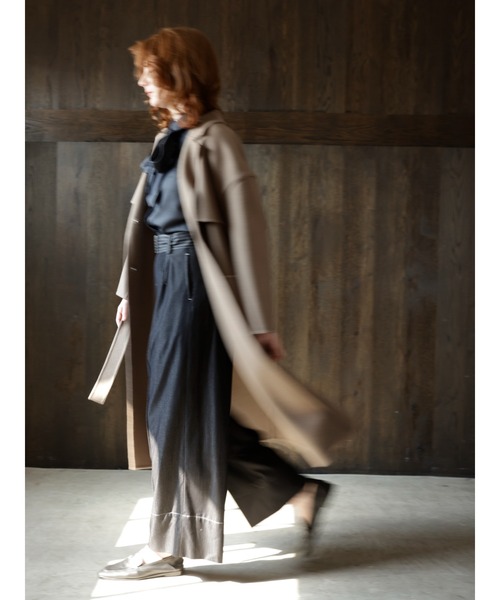 [TONAL] пальто с отложным воротником 38 мокка женский 