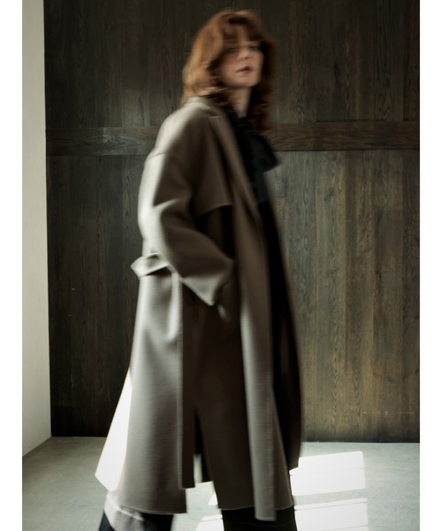 [TONAL] пальто с отложным воротником 38 мокка женский 