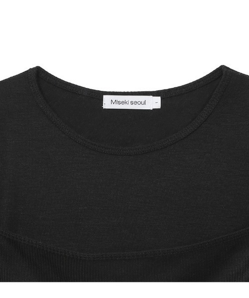 ★Miseki SEOUL★ String layered knit top【送料込/関税込】 Miseki SEOUL tシャツ String layered knit top レディース