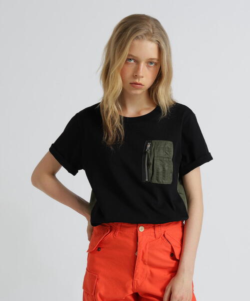 ★AVIREX[アヴィレックス] MIL. POCKET ミリタリー半袖Tシャツ★ MIL. POCKET T-SHIRT / ミリタリーポケット 半袖Tシャツ