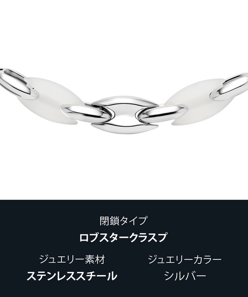 DIESEL ネックレス ディーゼル アクセサリー メンズ シルバー