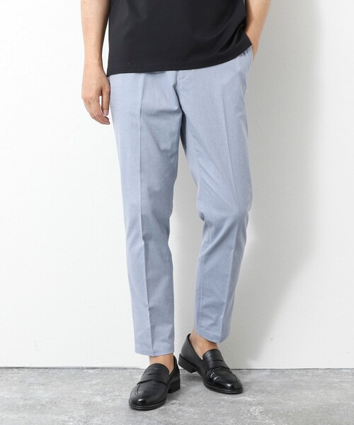 PUAL CE CIN 【25th】綿麻デニムイージーパンツ ブルー 新品 pual ce cin ジーンズ デニム デニムパンツ 「25th」綿麻デニム