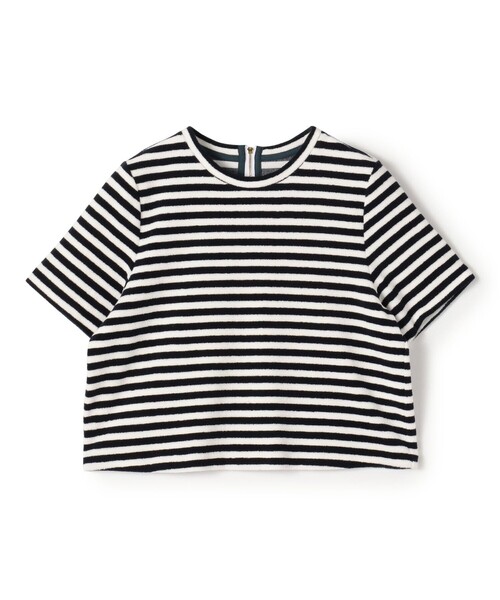 TOMORROWLAND collection tシャツ 半袖 パイルボーダー ハーフスリーブ