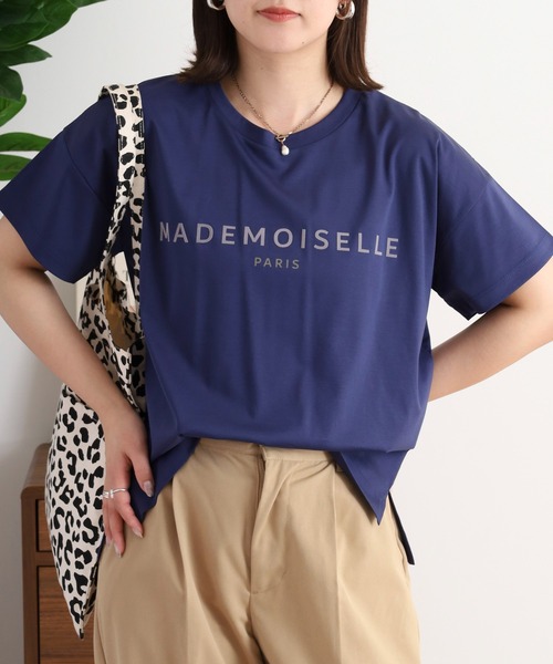 tシャツ BRODIAEA 半袖シンプルロゴカットソー レディース