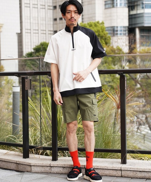 tシャツ (RM)「LUXE/R GOLF」ストレッチ クロス ハーフジップ プル