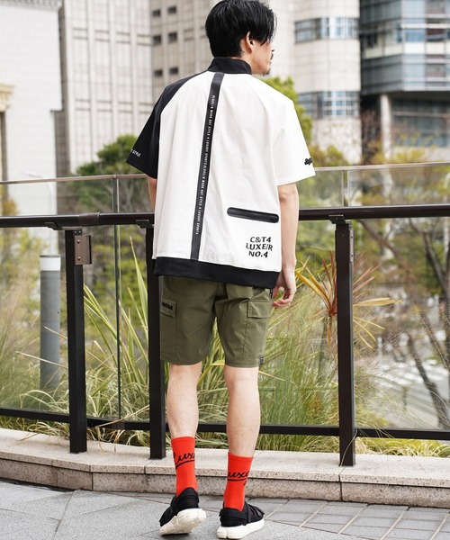 tシャツ (RM)「LUXE/R GOLF」ストレッチ クロス ハーフジップ プル