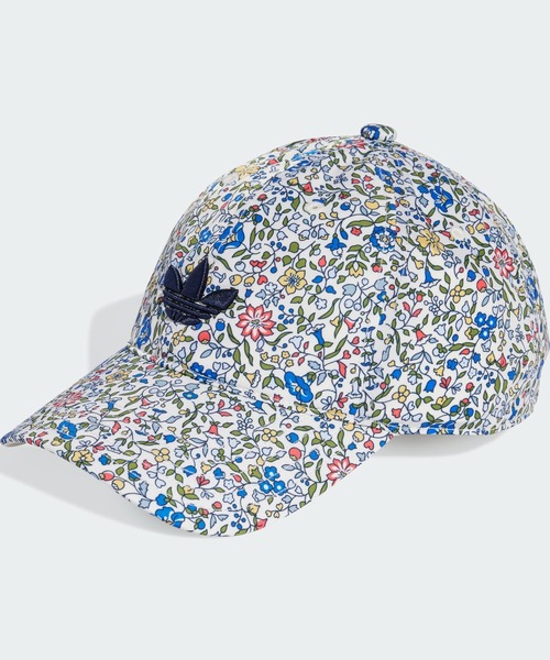 adidas ベースボール キャップ ウォッシュ加工 ツイル 帽子 ロゴ adidas キャップ 帽子 Originals × Liberty London ベースボール
