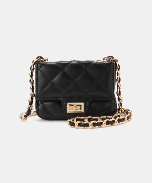 SLOBE IENA
ダブルループビッグラペルショートコート SLOBE IENA ショルダーバッグ バッグ キルティング2WAY BAG
