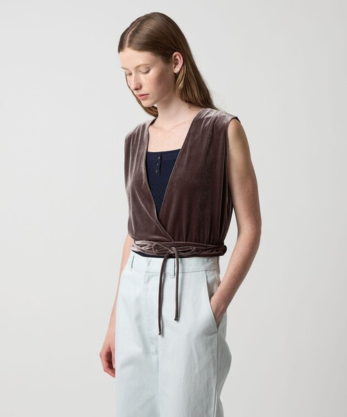 スティーブンアラン ベロア カシュクールベスト STEVEN ALAN ベスト 「Steven Alan」ベロア カシュクール