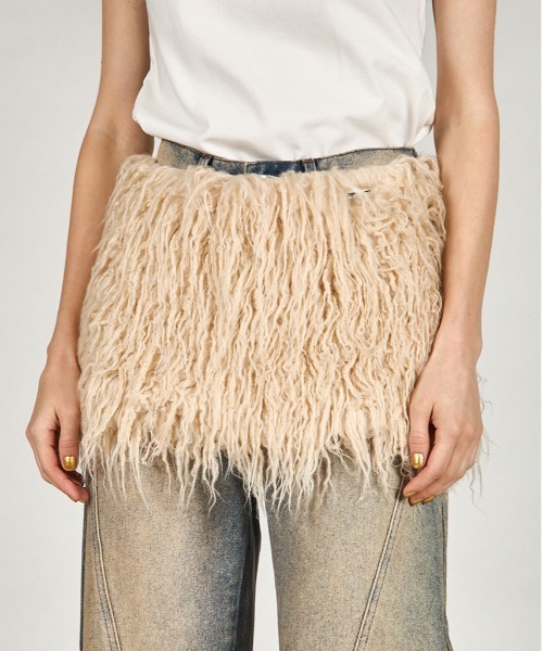 PRANK PROJECT スカート 「Pre-Order」ロングファーミニスカート  