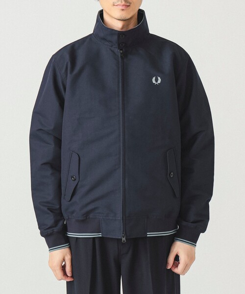 FRED PERRY ブラック ジップアップジャケット XL Quarter Zip Taped Sleeve Shell Windbreaker | Fred Perry | EQVVS