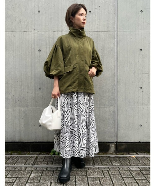 「FRAY I.D」 ジップアップブルゾン 0 グリーン レディース_画像10