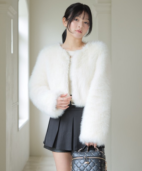 LIP SERVICE（リップサービス） コート アウター 2wayカラーZIPファー