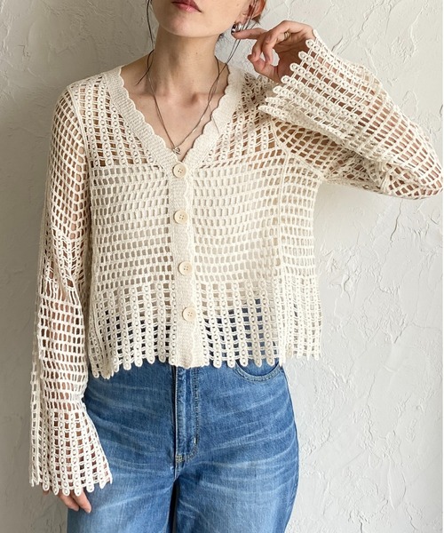 春物大特価⚡️NKNIT❤️長袖カーディガン／ショート丈／無地／黒／サイズ① 春物大特価⚡️NKNIT❤️長袖カーディガン／ショート丈／無地／黒