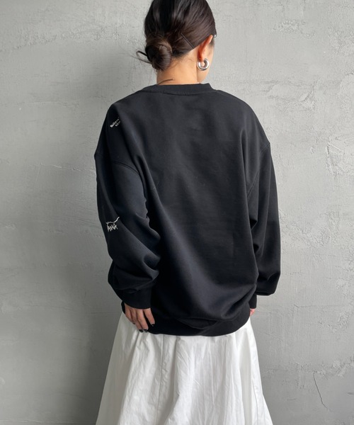 NANGA（ナンガ） トレーナー スウェット 別注 ワンポイントロゴ刺繍